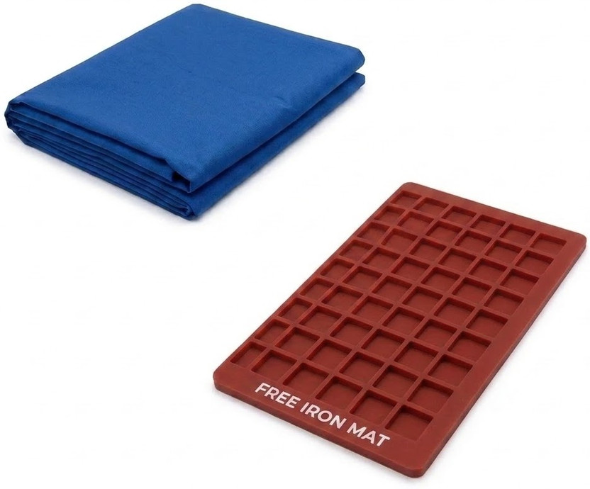 EAST STORNG Heat-Resistant Steam Iron Table Cloth with BLUE MAT for Steam Iron Ironing Mat(Silicone)