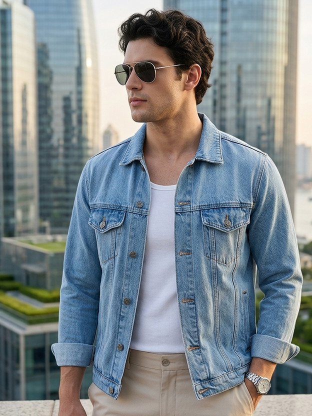 Urbano Urbano Fashion Full Sleeve Washed Men Denim Jacket - Flipkart Deal