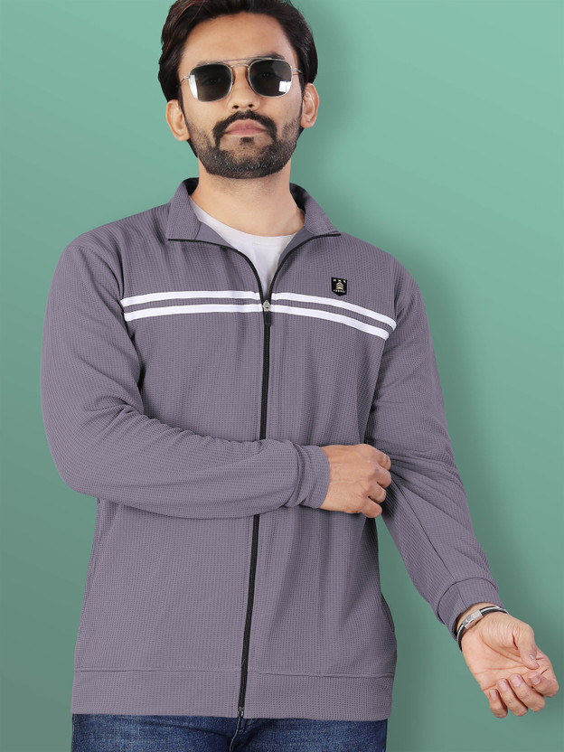 VeBNoR Full Sleeve Striped Men Jacket