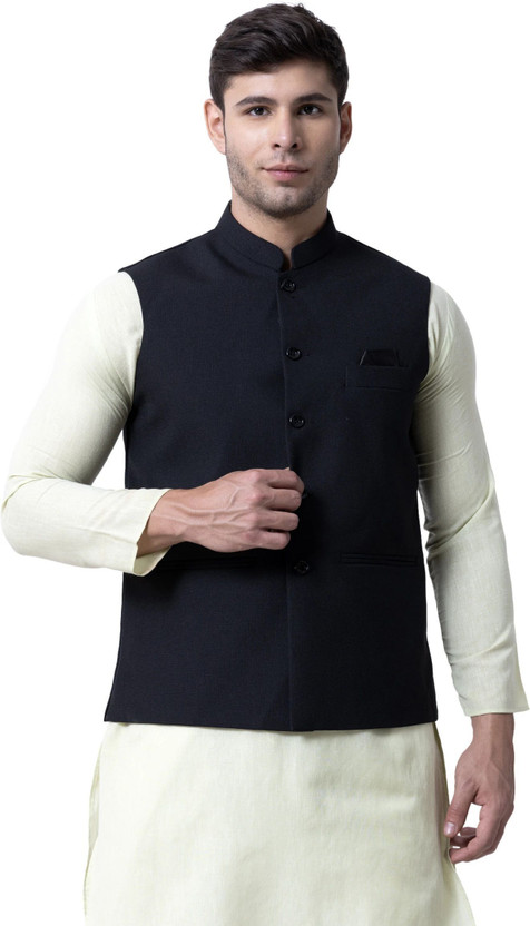 P TEN Sleeveless Solid Men Jacket