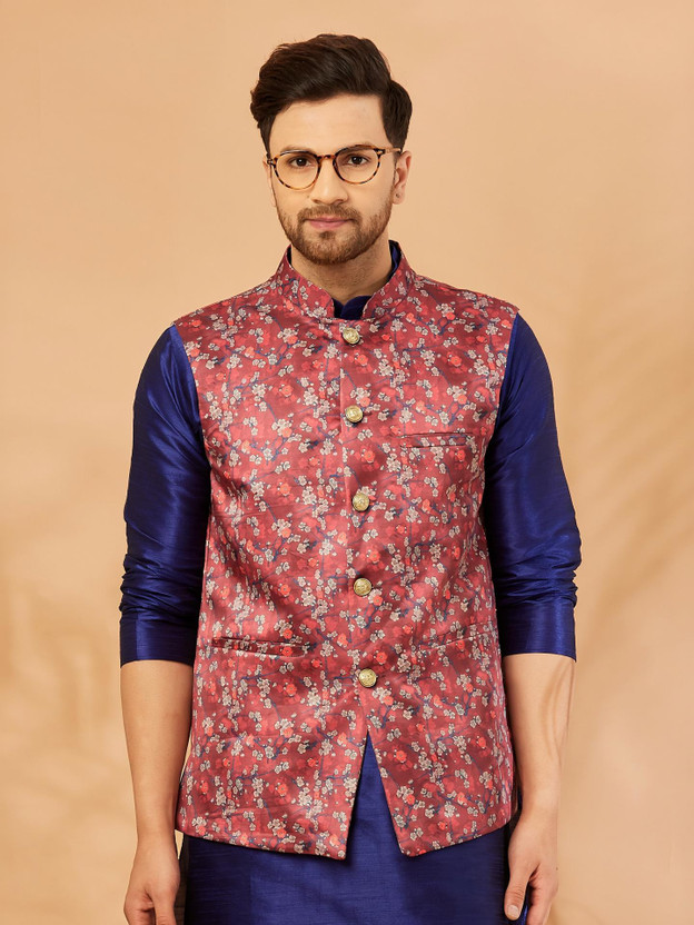 ARMAAN ARMAAN ETHNIC Sleeveless Printed Men Jacket - Flipkart Deal