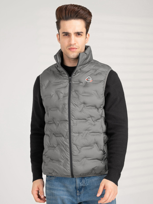 RED TAPE Sleeveless Self Design Men Jacket