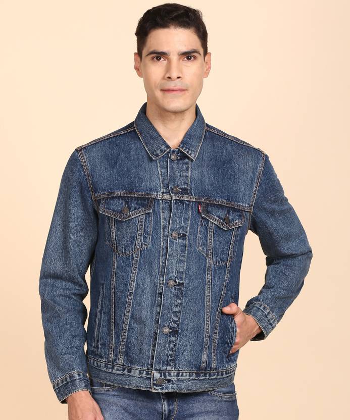 LEVI'S Full Sleeve Washed Men Jacket - Buy LEVI'S Full Sleeve Washed Men  Jacket Online at Best Prices in India 