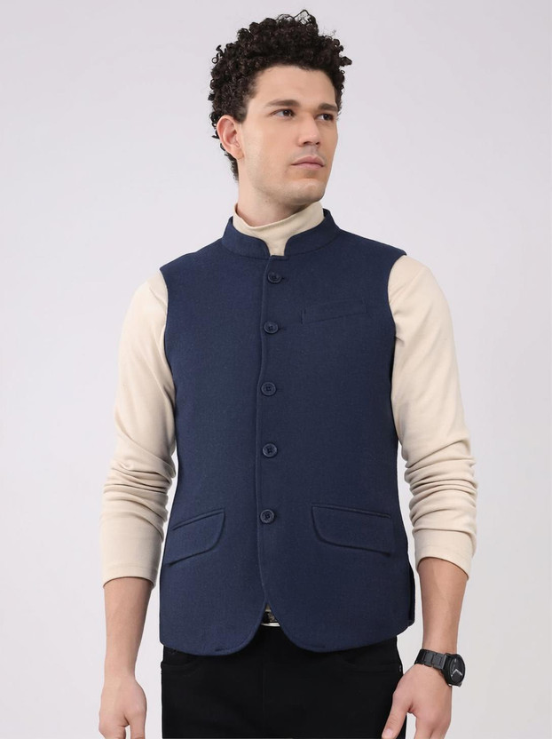 MONTE CARLO Sleeveless Solid Men Jacket
