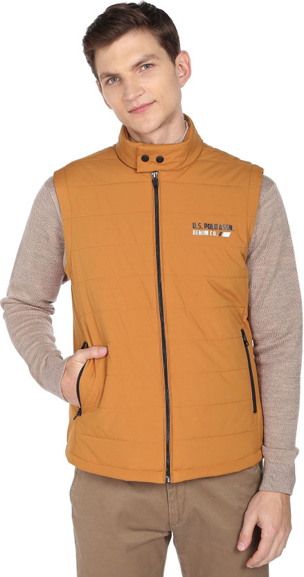 U.S. POLO ASSN. Sleeveless Solid Men Jacket
