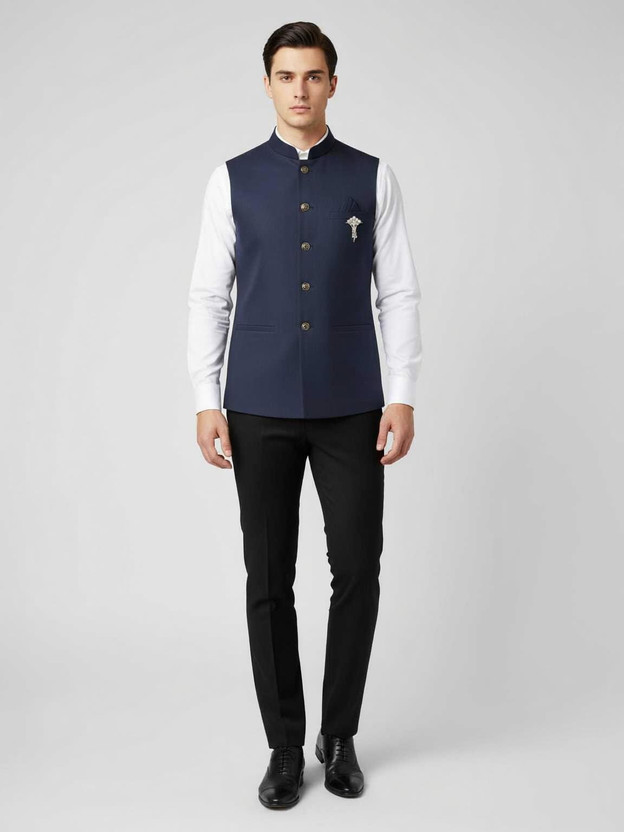 maksud enterprise Sleeveless Solid Men Jacket