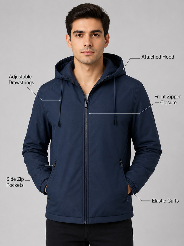 Mia Fashion Full Sleeve Solid Men Jacket