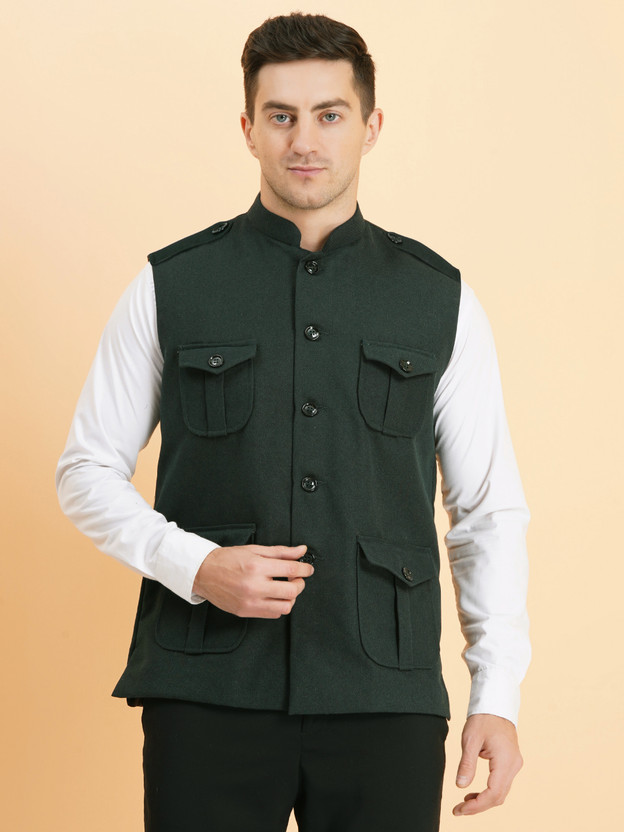 SG LEMAN Sleeveless Solid Men Jacket