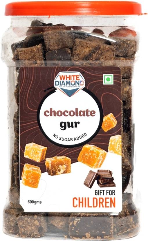 White Diamond Chocolate Jaggery Cubes, Chocolate Gud Jaggery, Gur Bheli