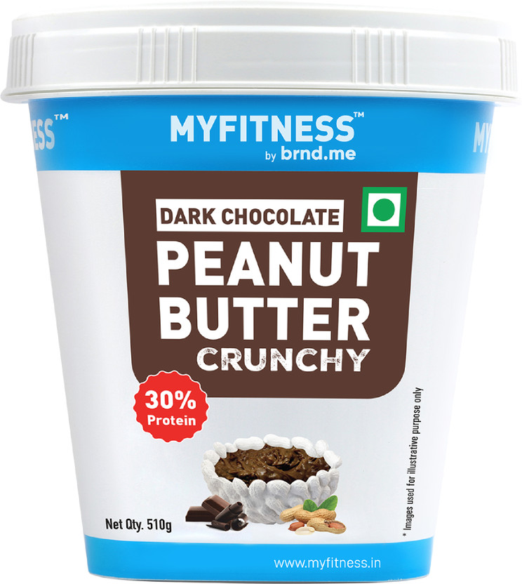 MYFITNESS High Protein Dark Chocolate Peanut Butter (Crunchy)(510 g)