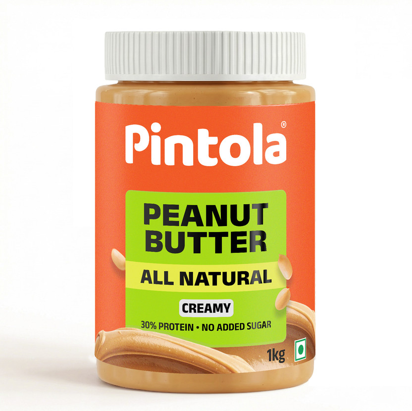Pintola All Natural Peanut Butter (Creamy) (Unsweetened)(1 kg)