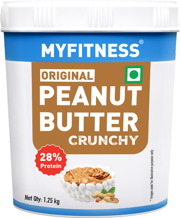 MYFITNESS Original Peanut Butter - Crunchy, 28g High Protein Spread(1250 g)