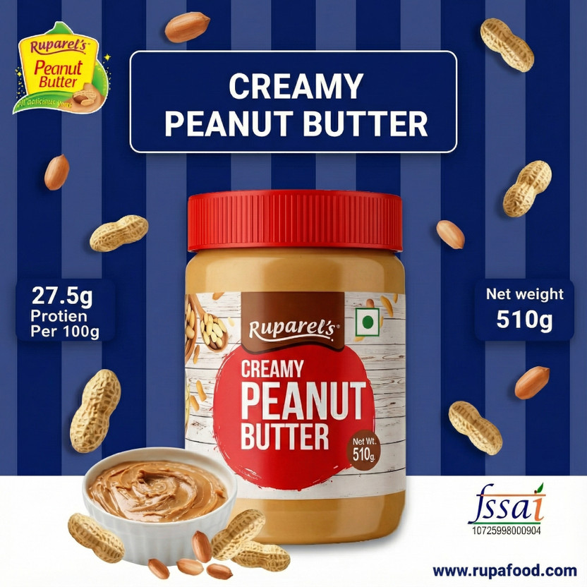 ruparel's 510G CREAMY PEANUT BUTTER TASTY & HEALTHY(510 g)