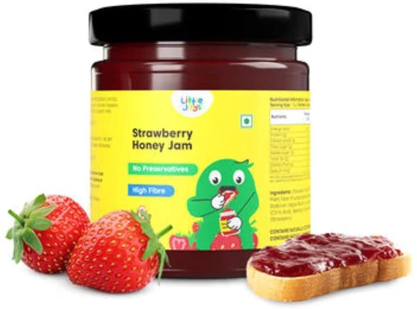 Little Joys Strawberry Honey Jam | Made with Real Strawberries & Honey | No Added Sugar(250 g)