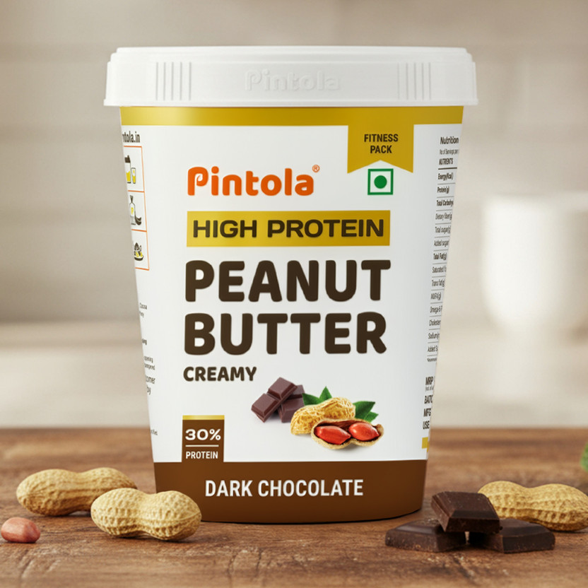 Pintola HIGH Protein Peanut Butter (Dark Chocolate) (Creamy)(510 g)
