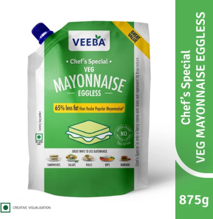 VEEBA Chef'S Special Veg Mayonnaise Eggless(800 g)