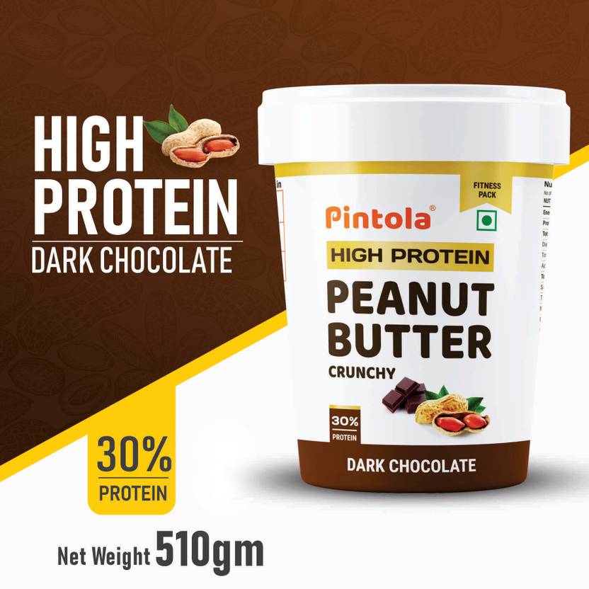 Pintola HIGH Protein Peanut Butter (Dark Chocolate) (Crunchy) 510 g