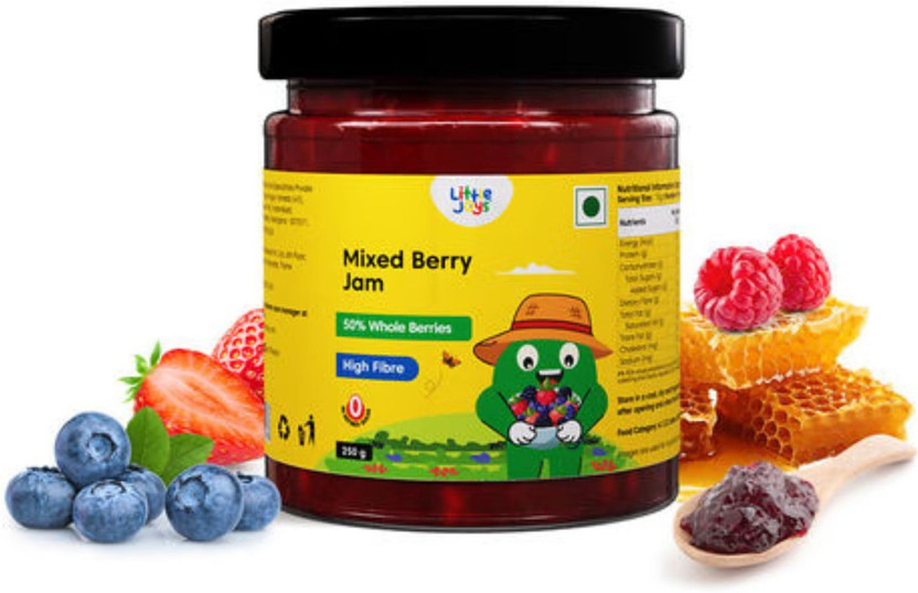 Little Joys Mixed Berry Jam | No Added Sugar & Preservatives | Made with Real Berries(250 g)