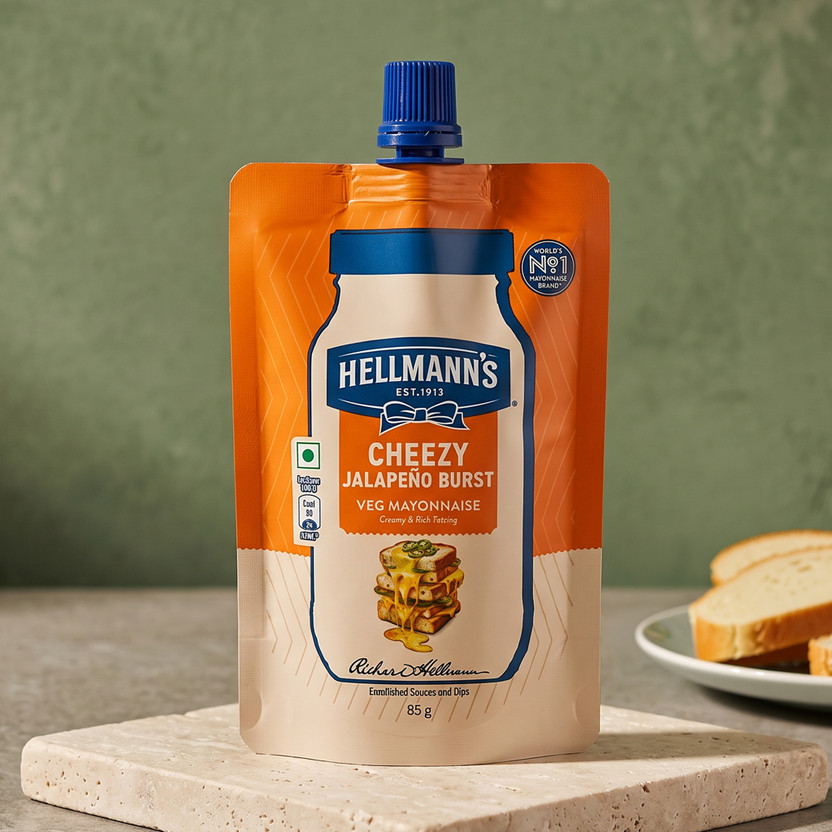 Hellmann's Cheezy Jalapeo Burst Mayo(85 g)