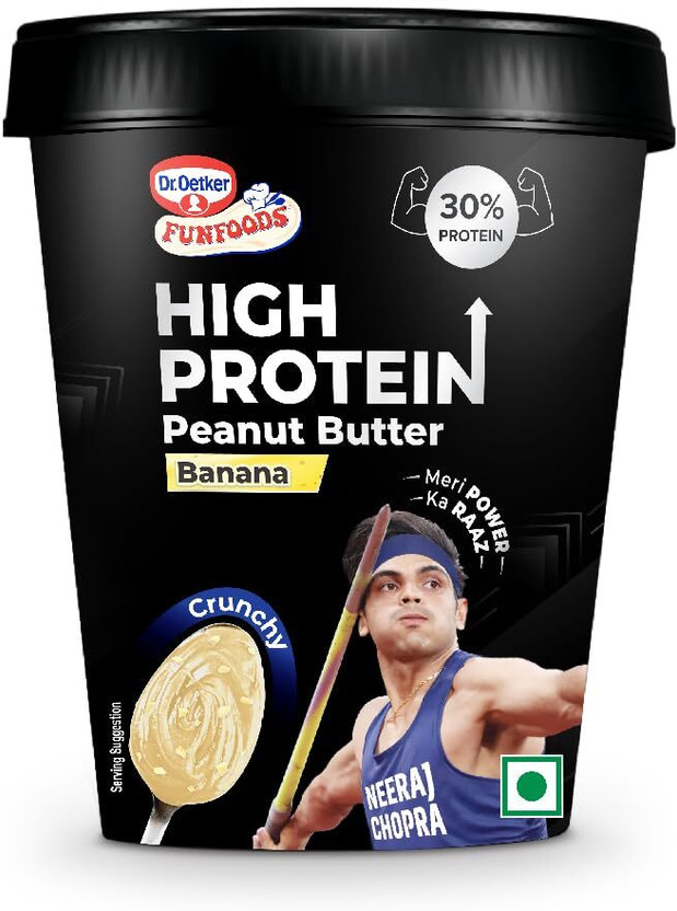 FUNFOODS High Protein Peanut Butter Banana Crunchy(500 g)