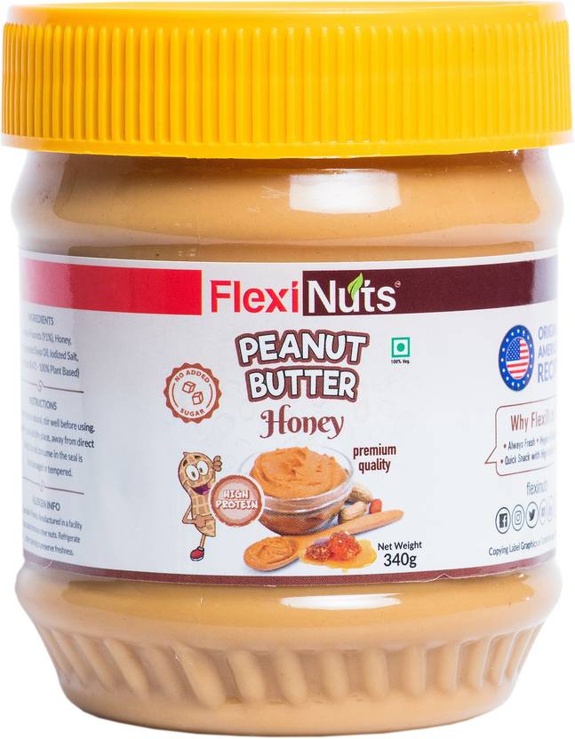 FLEXINUTS High Protein Peanut butter Honey Flavored Zero Cholesterol