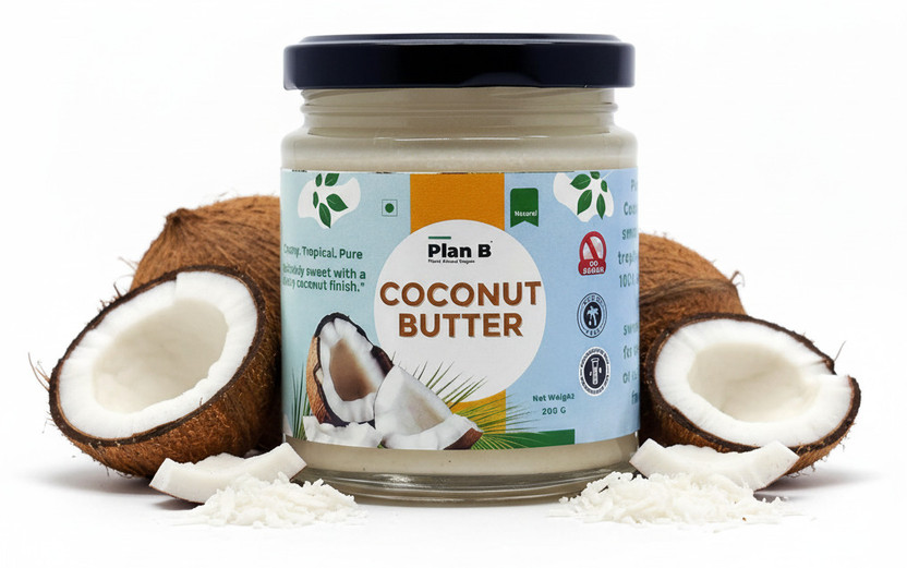 Plan B Pure Coconut Butter for Cooking, Baking, Keto Diet and Healthy Natural Spreads(200 g)