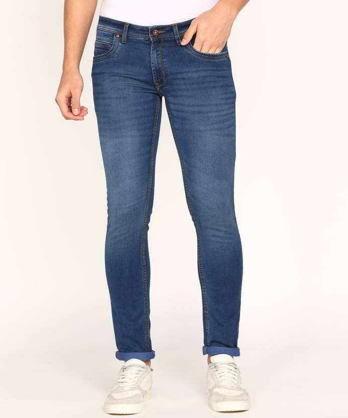 Peter England University Skinny Men Blue Jeans Buy Peter England
