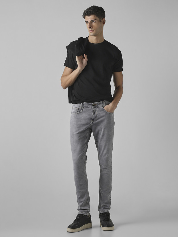 MUFTI Skinny Men Grey Jeans