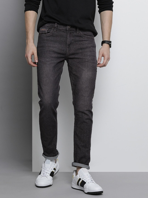 The Indian Garage Co. Slim Men Black Jeans