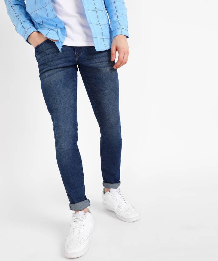 Wrangler Skinny Men Blue Jeans - Buy Wrangler Skinny Men Blue Jeans Online  at Best Prices in India 