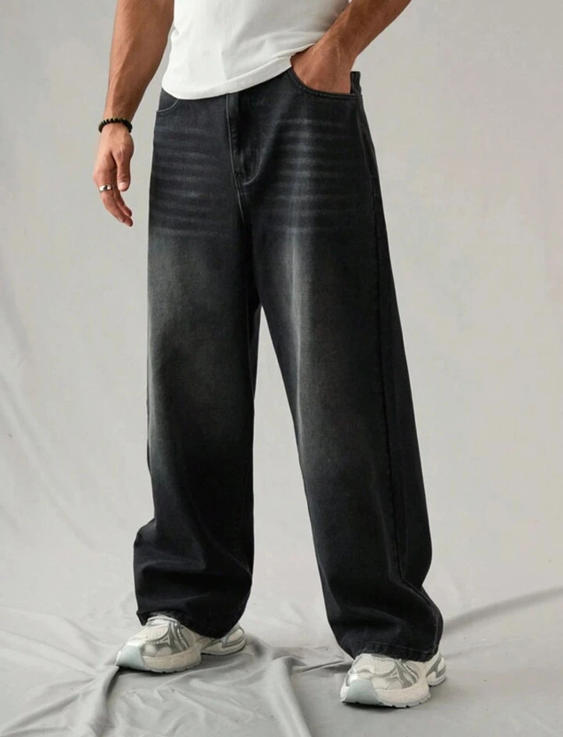 9XDenims 9XDenims Baggy Fit Men Black Jeans - Flipkart Deal