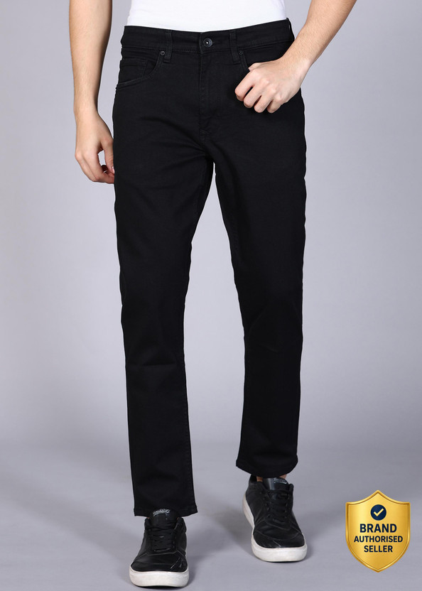 Louis Philippe Jeans Tapered Fit Men Black Jeans