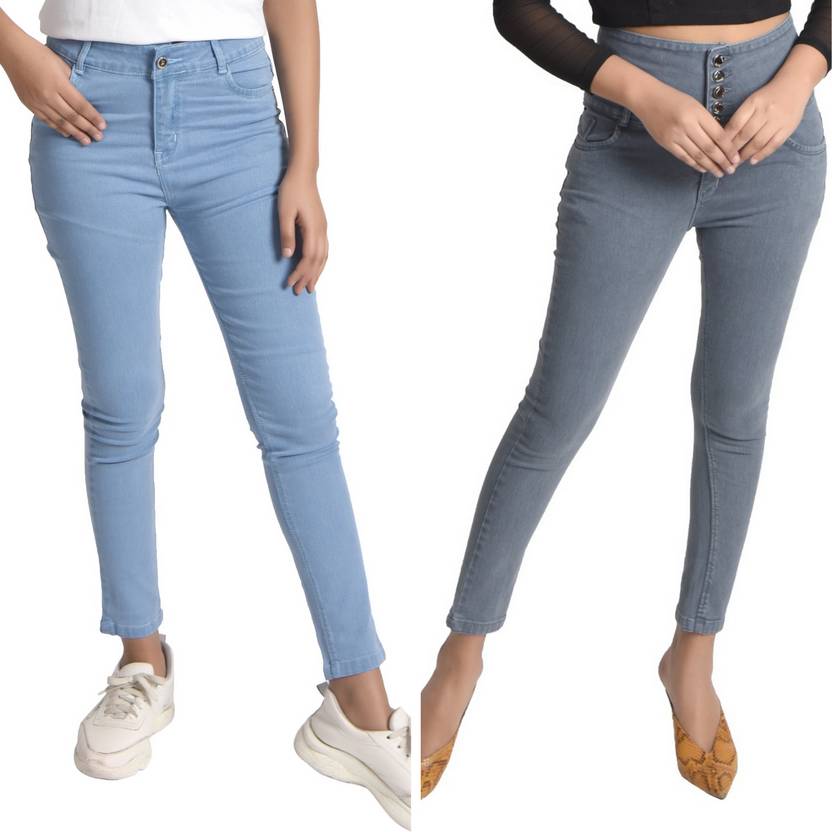 TRAFFICJAM Regular Women Light Blue, Grey Jeans Buy TRAFFICJAM