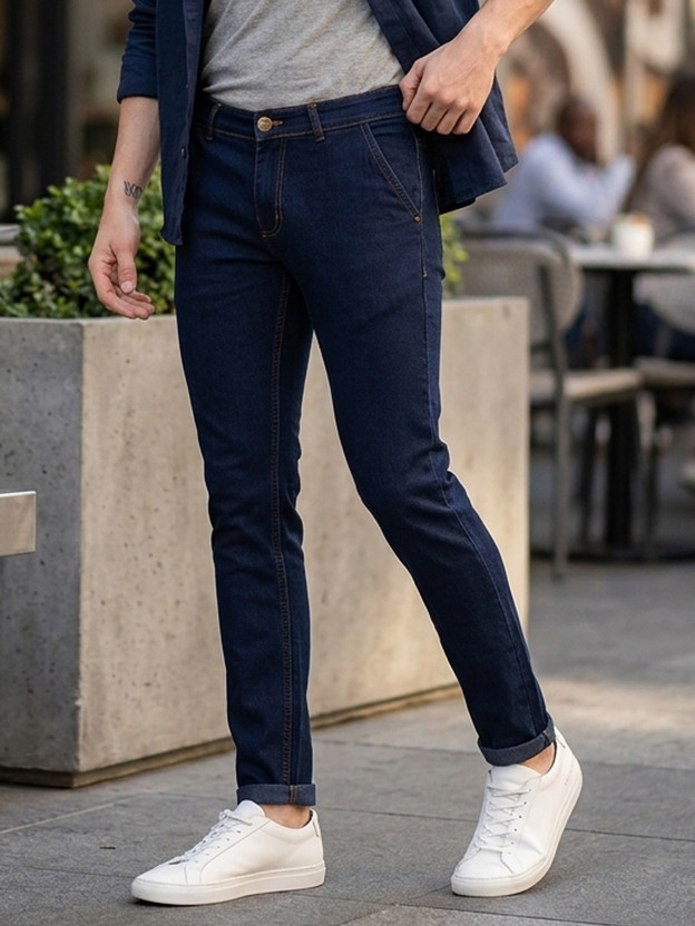 Supernova Inc. Slim Men Dark Blue Jeans