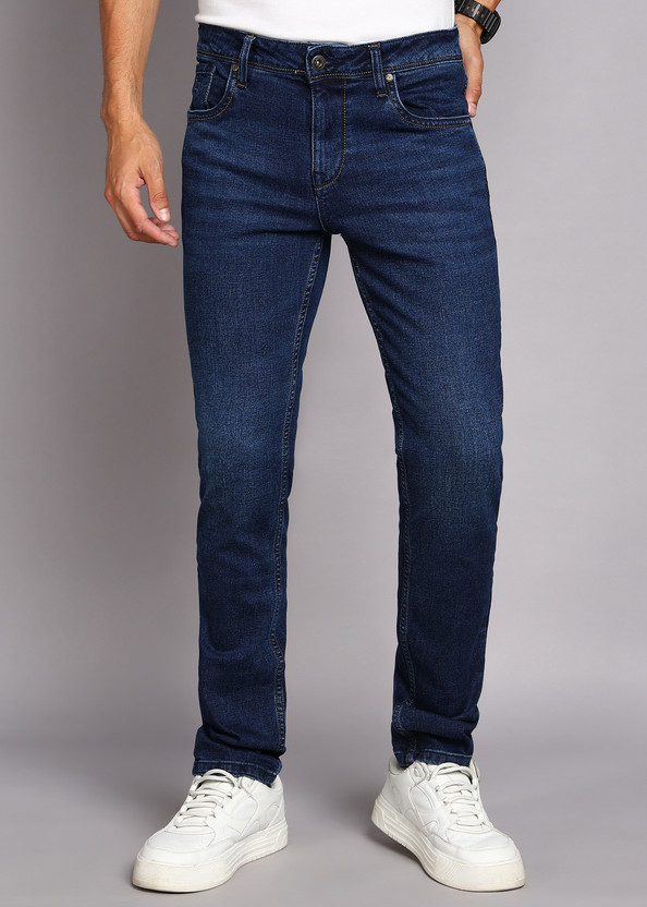 LAWMAN Slim Men Dark Blue Jeans