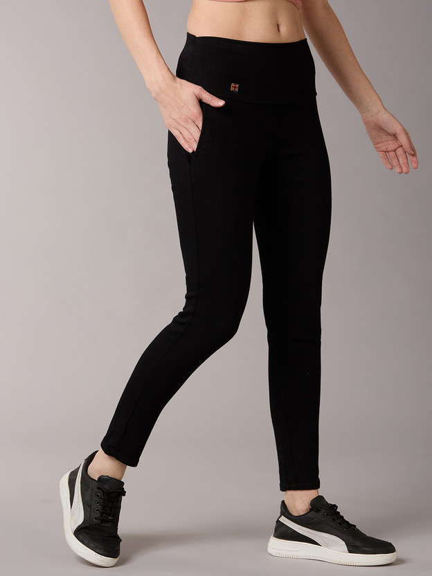 3BUTTERFLIES Skinny Women Black Jeans