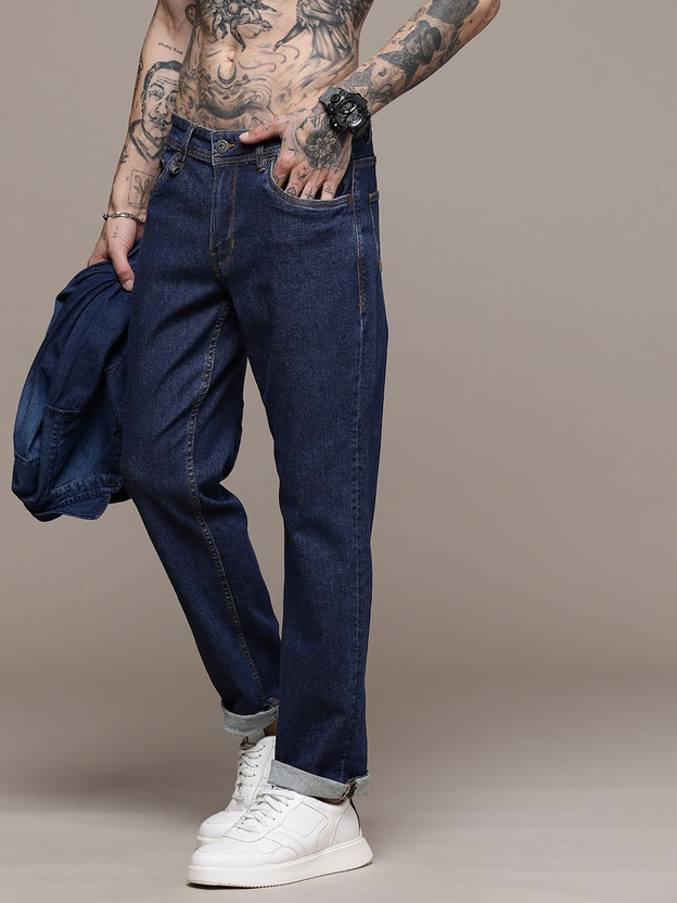 Roadster Slim Men Dark Blue Jeans