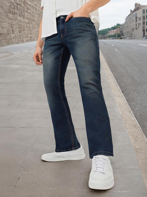 Urbano Fashion Boot-Leg Men Blue Jeans