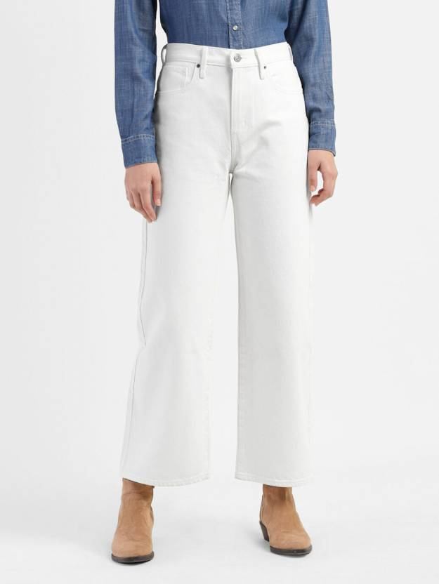 Buy Levi's Flared Women White Jeans Online at Best Prices in India |  