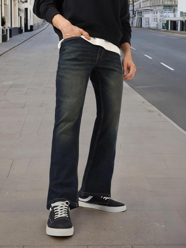 Urbano Urbano Fashion Boot-Leg Men Dark Blue Jeans - Flipkart Deal