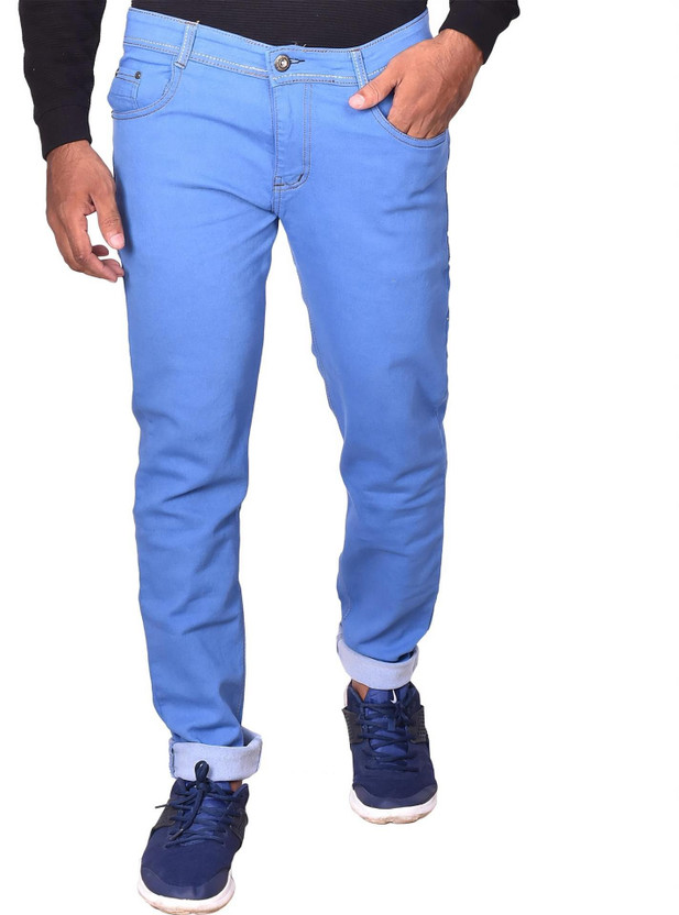 Lzard Slim Men Dark Blue Jeans