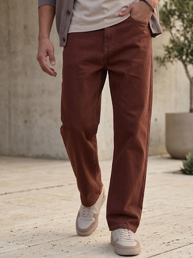 Urbano Urbano Fashion . Loose Fit Men Brown Jeans - Flipkart Deal