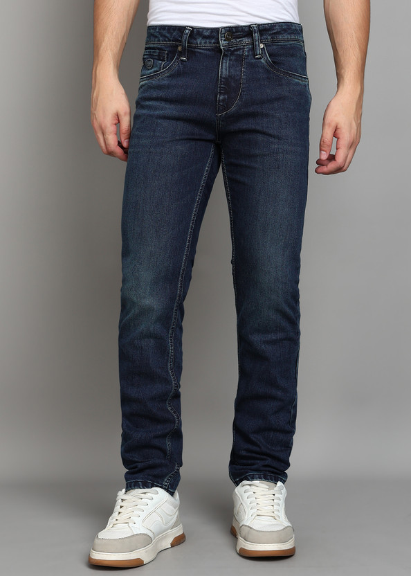 LAWMAN Slim Men Dark Blue Jeans