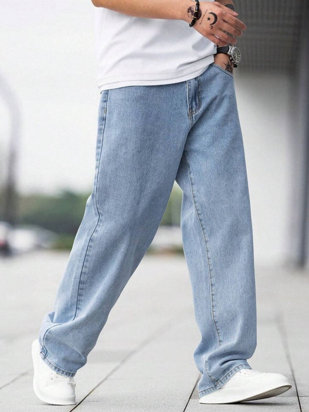 LEVORCE Boot-Leg Men Light Blue Jeans