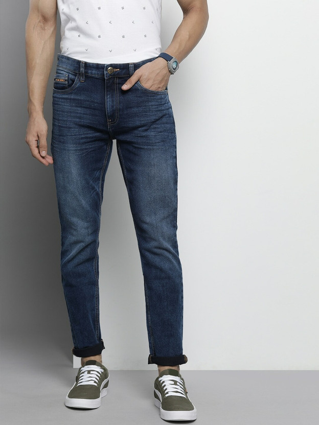 The Indian Garage Co. Slim Men Blue Jeans
