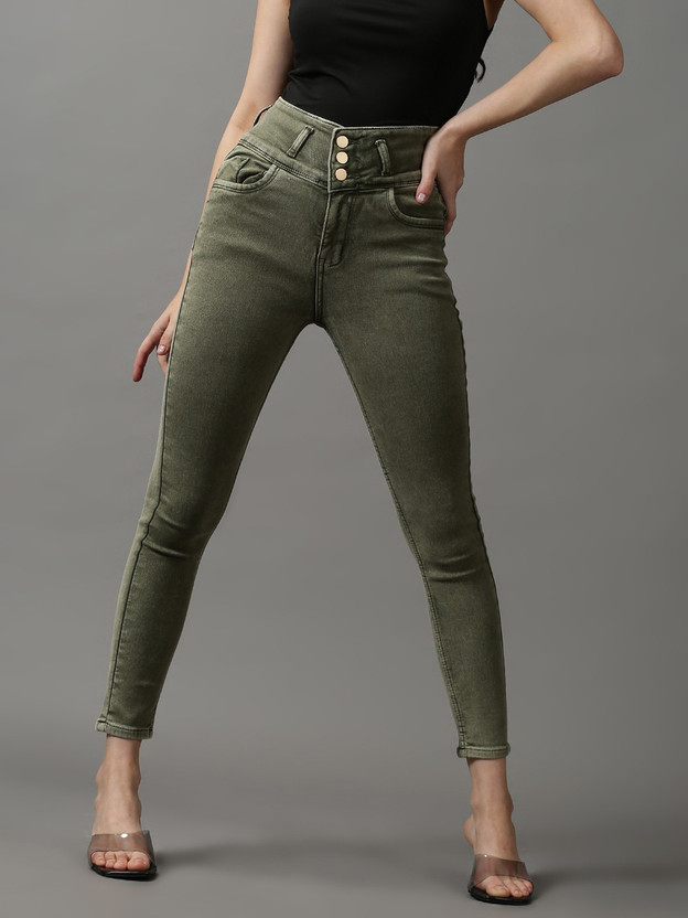 green jeans women