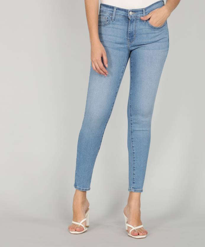LEVI'S Super Skinny Women Blue Jeans - Buy LEVI'S Super Skinny Women Blue  Jeans Online at Best Prices in India 