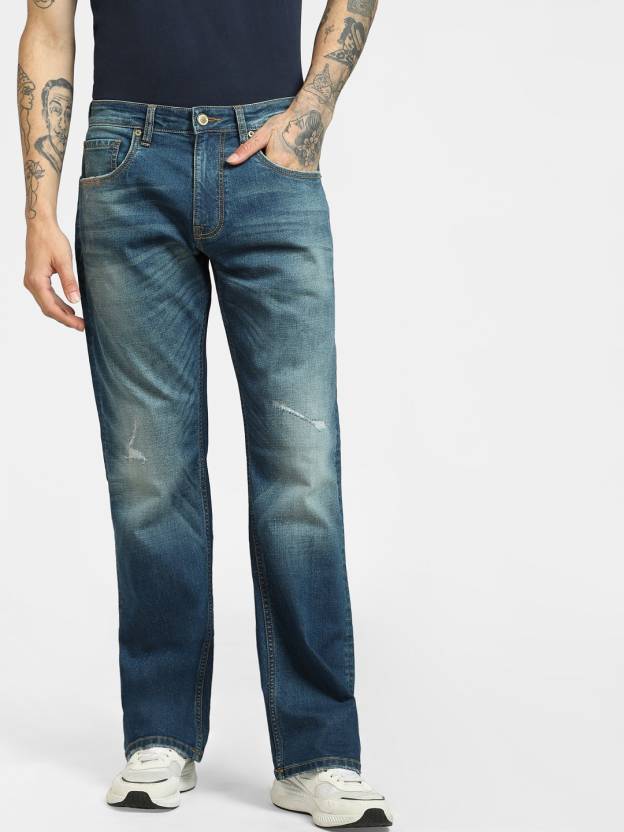 JACK & JONES Men Blue Jeans - Buy JACK & JONES Boot-Leg Men Blue Jeans Online Best Prices in India | Flipkart.com