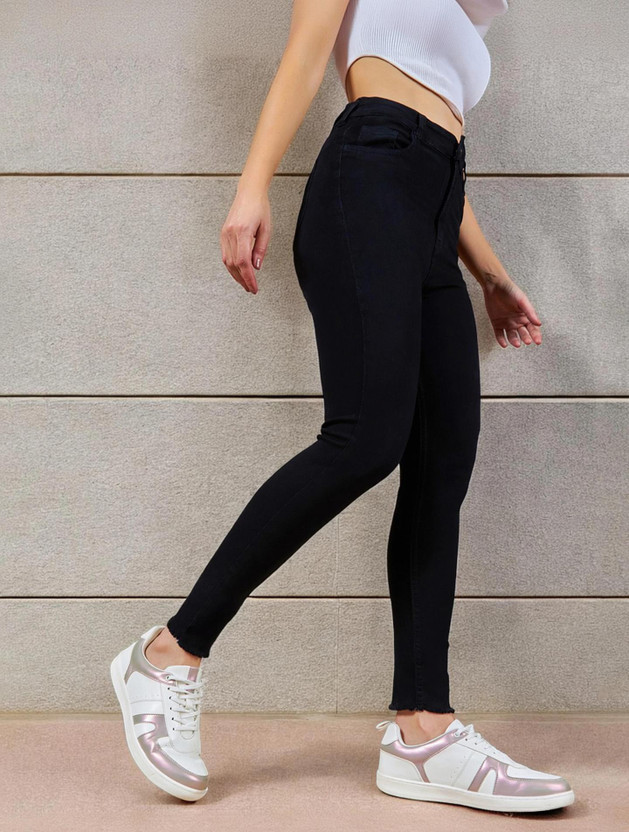 Miss Chase Skinny Women Black Jeans