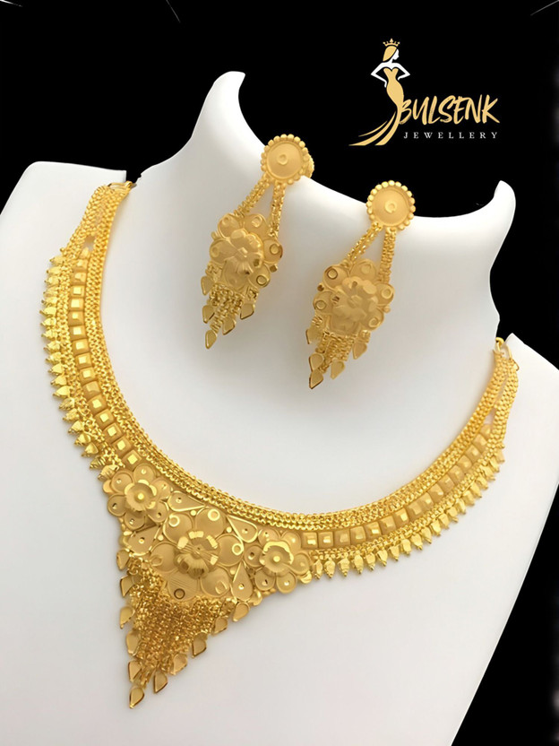 bulsenk Alloy Gold-plated Gold Jewellery Set(Pack of 1)